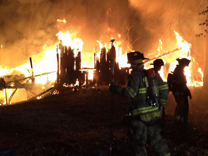 33 Hillside Ave. Structure Fire, October 2014, Photo by Frank Becera