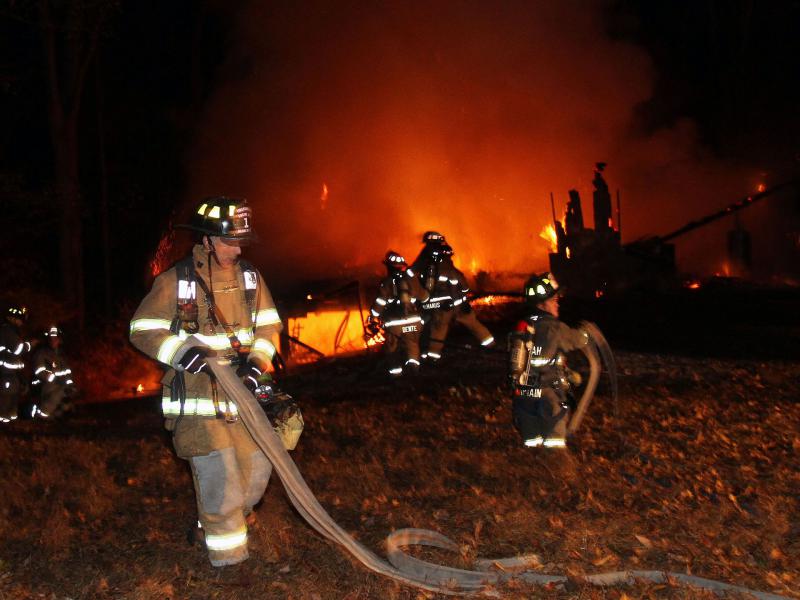 33 Hillside Ave. Structure Fire, October 2014, Photo by Frank Becera